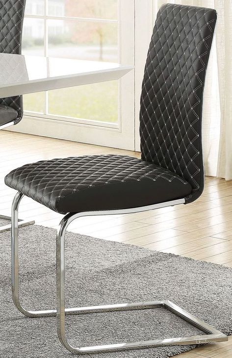 The appearance of Yannis Grey Side Chair Set of 2 designed by Homelegance in the modern / contemporary interior design. This black piece of furniture  was selected by 1StopBedrooms from Yannis Collection to add a touch of cosiness and style into your home. Sku: 5503S. Product Type: Side Chair. Material: Stainless Steel. Image1