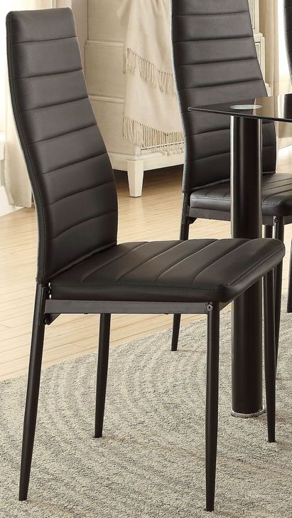 The appearance of Florian Black Side Chair Set of 2 designed by Homelegance in the modern / contemporary interior design. This black piece of furniture  was selected by 1StopBedrooms from Florian Collection to add a touch of cosiness and style into your home. Sku: 5538BKS. Material: Metal. Product Type: Side Chair. Image1