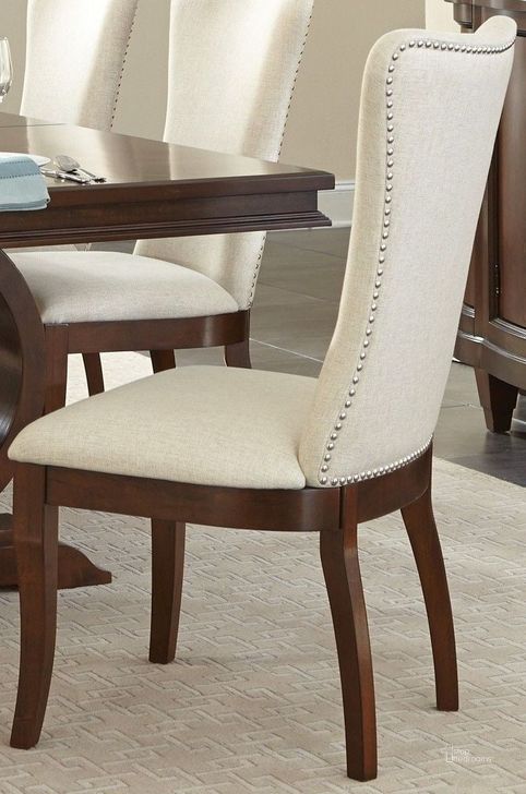 The appearance of Oratorio Cherry Side Chair Set of 2 designed by Homelegance in the modern / contemporary interior design. This white piece of furniture  was selected by 1StopBedrooms from Oratorio Collection to add a touch of cosiness and style into your home. Sku: 5562S. Material: Wood. Product Type: Side Chair. Image1