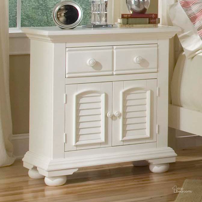 The appearance of Cottage Traditions White Door Nightstand designed by American Woodcrafters in the country / farmhouse interior design. This white piece of furniture  was selected by 1StopBedrooms from Chateau Collection to add a touch of cosiness and style into your home. Sku: 6510-412. Material: Wood. Product Type: Nightstand. Image1