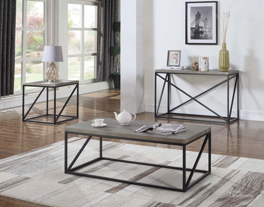 The appearance of Sonoma Gray Occasional Table Set designed by Coaster in the industrial interior design. This brown piece of furniture  was selected by 1StopBedrooms from Sonoma Collection to add a touch of cosiness and style into your home. Sku: 705618;705617. Material: Glass. Product Type: Occasional Table Set. Table Top Shape: Rectangular. Image1