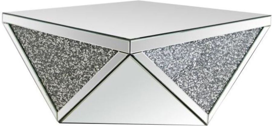 The appearance of Clear Mirror Triangle Occasional Table Set designed by Coaster in the modern / contemporary interior design. This silver piece of furniture  was selected by 1StopBedrooms from Clear Collection to add a touch of cosiness and style into your home. Sku: 722508;722507. Material: Glass. Product Type: Occasional Table Set. Image1