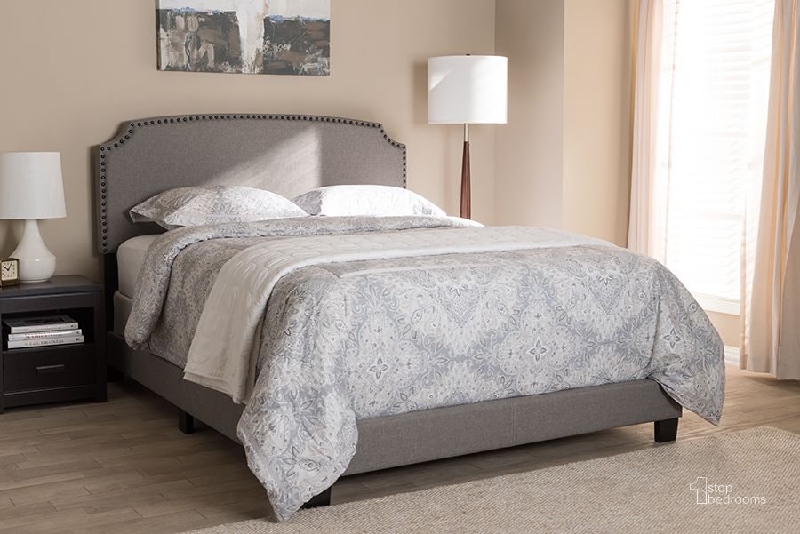 The appearance of Baxton Studio Odette Modern And Contemporary Light Grey Fabric Upholstered Full Size Bed designed by Baxton Studio in the modern / contemporary interior design. This light grey piece of furniture  was selected by 1StopBedrooms from Odette Collection to add a touch of cosiness and style into your home. Sku: CF8747-S-Light Grey-Full. Bed Type: Panel Bed. Material: Fabric. Product Type: Panel Bed. Bed Size: Full. Image1