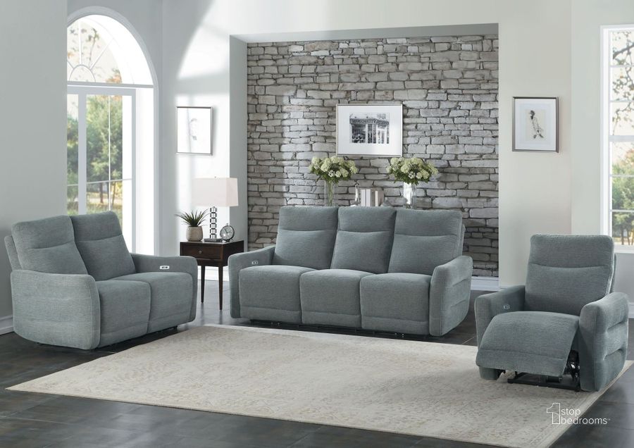 The appearance of Edition Double Power Reclining Sofa designed by Homelegance in the modern / contemporary interior design. This gray piece of furniture  was selected by 1StopBedrooms from Edition Collection to add a touch of cosiness and style into your home. Sku: 9804DV-3PWH. Material: Wood. Product Type: Reclining Sofa.