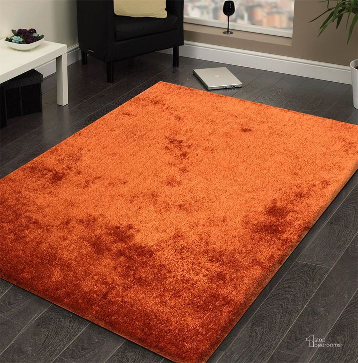 The appearance of Fuzzy Rust Area Rug 8 X 11 designed by Amazing Rugs in the modern / contemporary interior design. This rust piece of furniture  was selected by 1StopBedrooms from Fuzzy Collection to add a touch of cosiness and style into your home. Sku: A1011-811. Material: Polyester. Product Type: Area Rugs. Image1