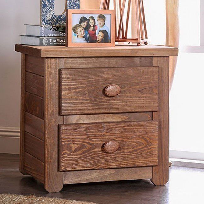 The appearance of Lea Nightstand designed by Furniture of America in the traditional interior design. This mahogany piece of furniture  was selected by 1StopBedrooms from Lea Collection to add a touch of cosiness and style into your home. Sku: AM7000N. Material: Wood. Product Type: Kids Nightstand.