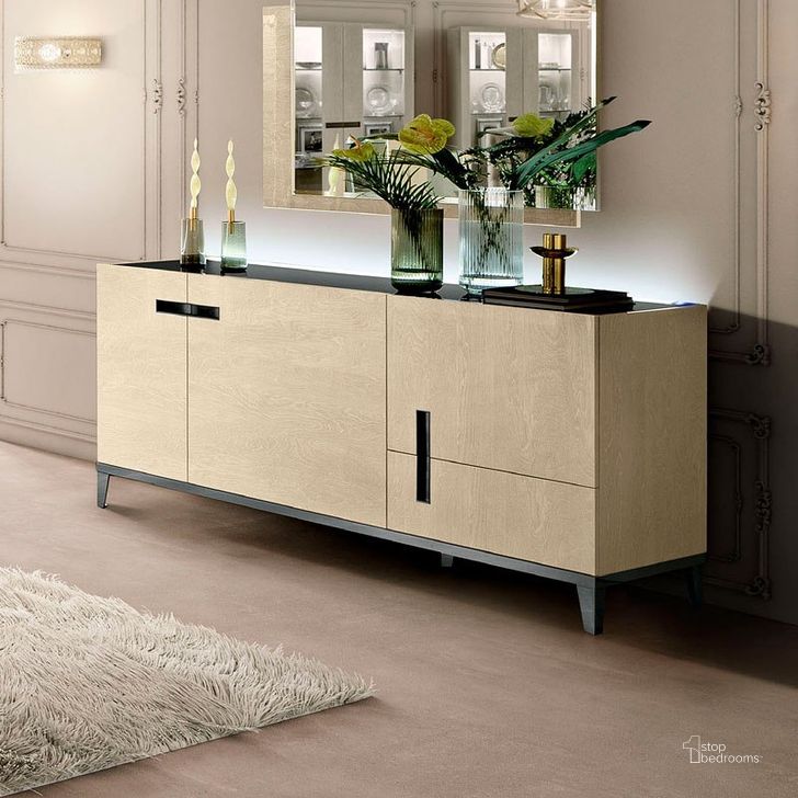 The appearance of Ambra 3 Door Buffet designed by ESF in the modern / contemporary interior design. This ivory piece of furniture  was selected by 1StopBedrooms from Ambra Collection to add a touch of cosiness and style into your home. Sku: AMBRA3DBUFFET. Material: MDF. Product Type: Buffets, Sideboards and Server. Image1