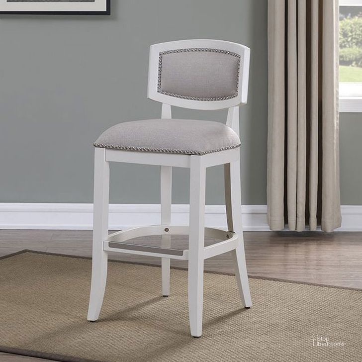 The appearance of B2-231 Counter Stool designed by American Woodcrafters in the transitional interior design. This off white piece of furniture  was selected by 1StopBedrooms from Barstools Collection to add a touch of cosiness and style into your home. Sku: B2-231-26F. Material: Wood. Product Type: Counter Height Chair.