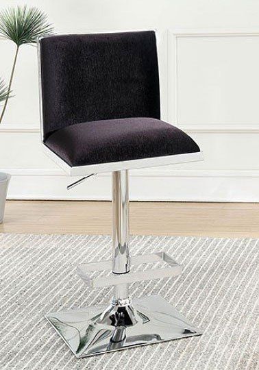The appearance of Orjan Adjustable Bar Stool (Black) designed by Furniture of America in the modern / contemporary interior design. This black piece of furniture  was selected by 1StopBedrooms from Orjan Collection to add a touch of cosiness and style into your home. Sku: CM-BR6462BK. Material: Fabric. Product Type: Barstool.