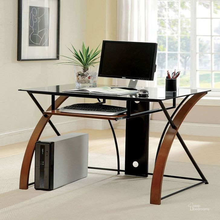 The appearance of Baden Computer Desk designed by Furniture of America in the modern / contemporary interior design. This two-tone color piece of furniture  was selected by 1StopBedrooms from Baden Collection to add a touch of cosiness and style into your home. Sku: CM-DK6216. Material: Metal. Product Type: Home Office Desk.