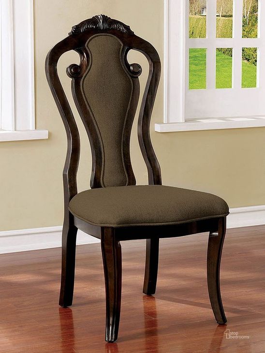 The appearance of Rosalina Side Chair (Set of 2) designed by Furniture of America in the traditional interior design. This two-tone color piece of furniture  was selected by 1StopBedrooms from Rosalina Collection to add a touch of cosiness and style into your home. Sku: CM3878SC-2PK. Material: Wood. Product Type: Dining Chair.