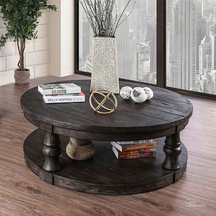 The appearance of Mika Coffee Table (Antique Gray) designed by Furniture of America in the traditional interior design. This gray piece of furniture  was selected by 1StopBedrooms from Mika Collection to add a touch of cosiness and style into your home. Sku: CM4424GY-C. Material: Wood. Product Type: Coffee and Cocktail Table. Image1