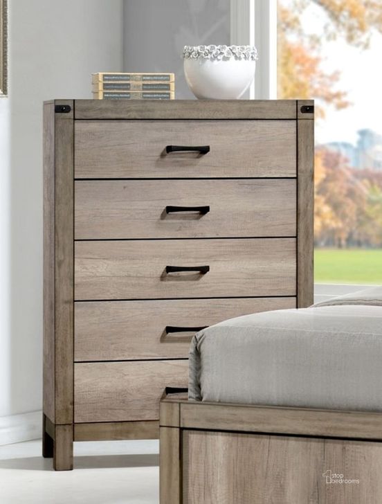 The appearance of Crown Mark Matteo Chest designed by Crown Mark in the modern / contemporary interior design. This grey piece of furniture  was selected by 1StopBedrooms from Matteo Collection to add a touch of cosiness and style into your home. Sku: B3200-4. Product Type: Chest.