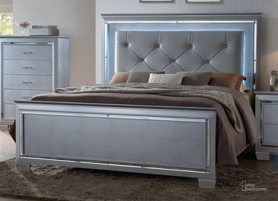 The appearance of Crown Mark Lillian Grey Queen Bed designed by Crown Mark in the modern / contemporary interior design. This gray piece of furniture  was selected by 1StopBedrooms from Lillian Collection to add a touch of cosiness and style into your home. Sku: B7100-Q-HB;B7100-Q-FB;B7100-KQ-RAIL. Bed Type: Panel Bed. Product Type: Panel Bed. Bed Size: Queen.