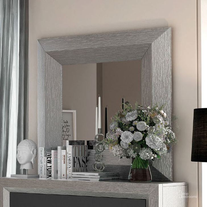 The appearance of Enzo Mirror for Single Dresser designed by ESF in the modern / contemporary interior design. This grey piece of furniture  was selected by 1StopBedrooms from Enzo Collection to add a touch of cosiness and style into your home. Sku: ENZOSMIRROR. Material: MDF. Product Type: Dresser Mirror.
