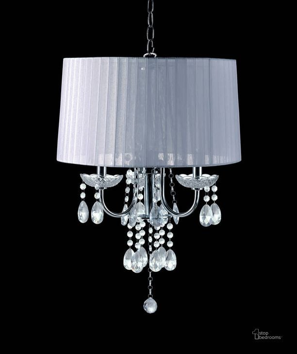 The appearance of Furniture of America Jada White Ceiling Lamp designed by Furniture of America in the traditional interior design. This white piece of furniture  was selected by 1StopBedrooms from Jada Collection to add a touch of cosiness and style into your home. Sku: L76733WH-H. Material: Metal. Product Type: Lamp.