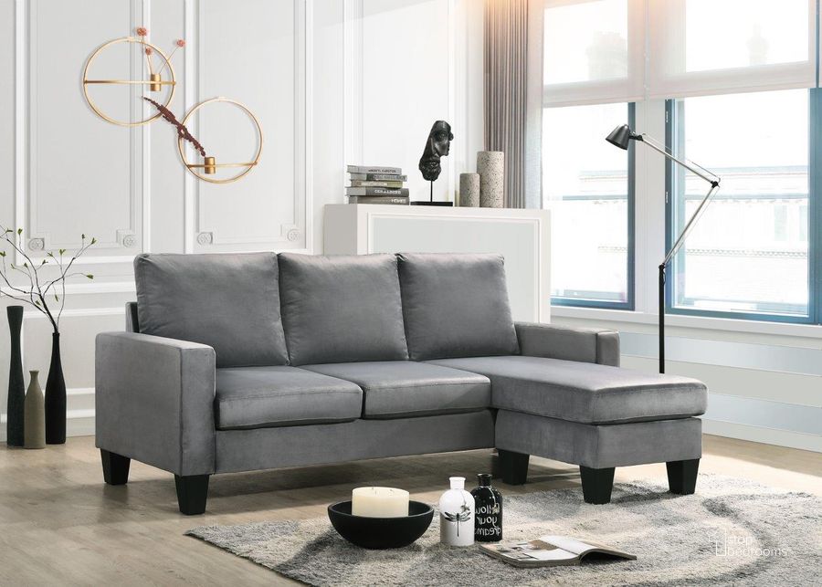 The appearance of Glory Furniture Jessica Sofa Chaise, Gray designed by Glory in the modern / contemporary interior design. This gray piece of furniture  was selected by 1StopBedrooms from Jessica Collection to add a touch of cosiness and style into your home. Sku: G0511-SCH-BACK REST, LEGS, SEAT PANEL SUPPORT, FRONT RAILS, SEAT PANEL, CHAISE BASE;G0511-SCH-LEFT AND RIGHT ARM, BACK PILLOW, CHAISE CUSHION, SEAT CUSHION, PILLOW CASES, COVER CLOTH, AI.. Material: Wood. Product Type: Sofa Chaise. Image1