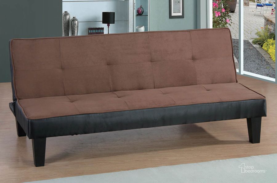 The appearance of G113 Sofa Bed (Chocolate) designed by Glory in the modern / contemporary interior design. This chocolate piece of furniture  was selected by 1StopBedrooms from G113 Collection to add a touch of cosiness and style into your home. Sku: G113-S-Sofa Bed. Material: Fabric. Product Type: Sofa Bed. Image1