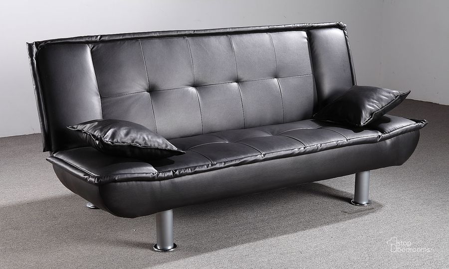 The appearance of G131 Sofa Bed (Black) designed by Glory in the modern / contemporary interior design. This black piece of furniture  was selected by 1StopBedrooms from G131 Collection to add a touch of cosiness and style into your home. Sku: G131-S-Sofa Bed. Material: Faux Leather. Product Type: Sofa Bed. Image1