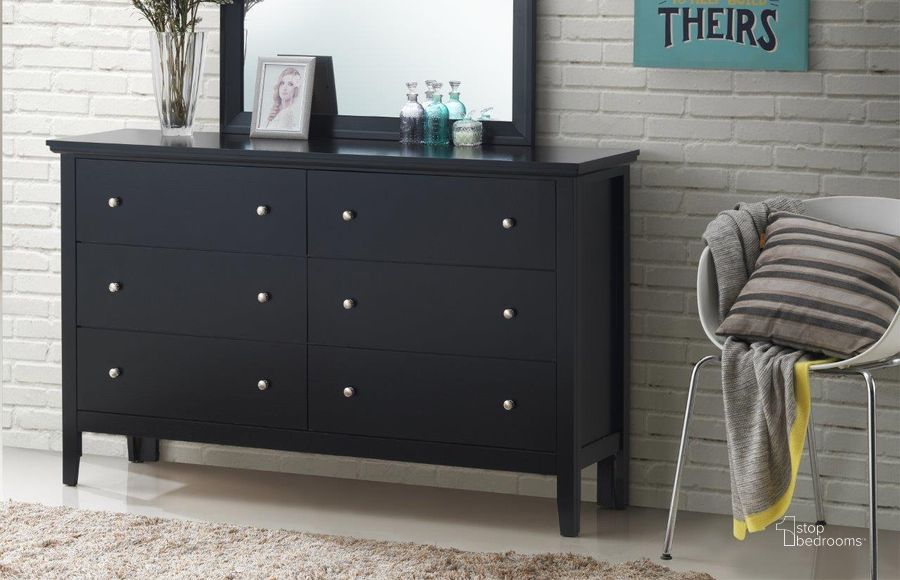 The appearance of Glory Furniture Primo Dresser, Black designed by Glory in the modern / contemporary interior design. This black piece of furniture  was selected by 1StopBedrooms from Primo Collection to add a touch of cosiness and style into your home. Sku: G1336-D-Dresser. Material: Wood. Product Type: Dresser. Image1