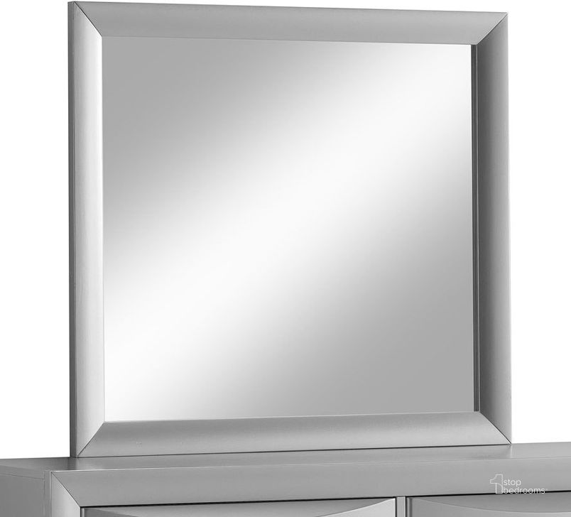 The appearance of G1503 Mirror designed by Glory in the transitional interior design. This silver gray piece of furniture  was selected by 1StopBedrooms from G15 Collection to add a touch of cosiness and style into your home. Sku: G1503-M-Mirror. Material: Wood. Product Type: Dresser Mirror.