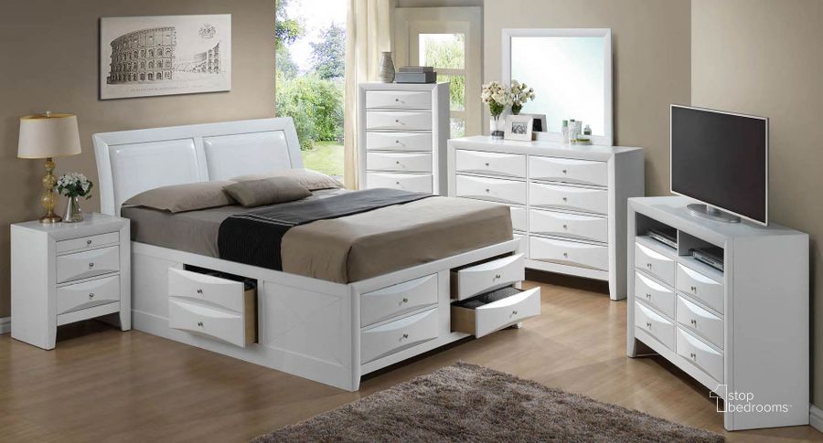 The appearance of G1570I Youth Storage Bedroom Set designed by Glory in the transitional interior design. This white piece of furniture  was selected by 1StopBedrooms from G1570 Collection to add a touch of cosiness and style into your home. Sku: G1570I-TSB4-Twin STGE Bed HDBD;G1570I-TSB4-Twin STGE Bed FTBD;G1570I-TSB4-Twin STGE Bed Rails;G1570I-TSB4-Twin STGE Bed Drawers for Rails;G1570I-TSB4-Twin STGE Bed Drawers for FTBD;G1570I-TSB4-Twin STGE Bed Drawers for FTBD;G1570-N-Nightstand. Material: Wood. Product Type: Storage Bed. Bed Size: Twin. Image1