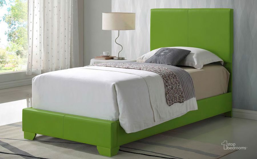 The appearance of G1807 Youth Upholstered Bed (Green) (Twin) designed by Glory in the modern / contemporary interior design. This green piece of furniture  was selected by 1StopBedrooms from G1807 Collection to add a touch of cosiness and style into your home. Sku: G1807-TB-UP;G0001-T. Bed Type: Platform Bed. Product Type: Platform Bed. Bed Size: Twin.