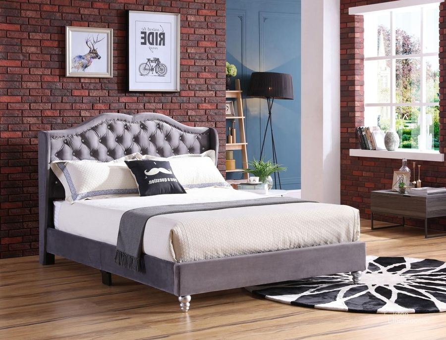 The appearance of Glory Furniture Joy Queen Size Bed Grey designed by Glory in the modern / contemporary interior design. This grey piece of furniture  was selected by 1StopBedrooms from Joy Collection to add a touch of cosiness and style into your home. Sku: G1931-QB-UP-Queen Bed. Bed Type: Panel Bed. Material: Wood. Product Type: Panel Bed. Bed Size: Queen.