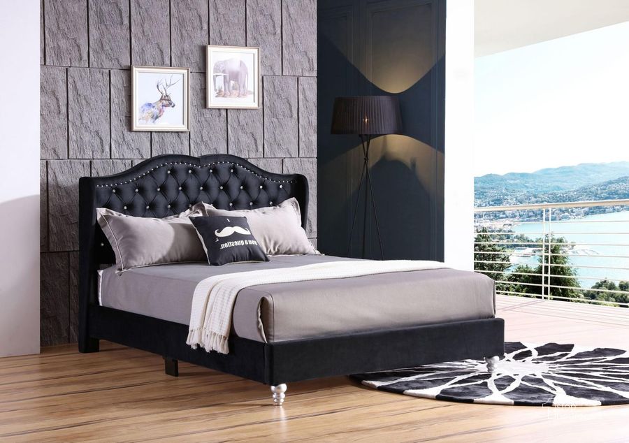 The appearance of Glory Furniture Black King Size Bed Black designed by Glory in the modern / contemporary interior design. This black piece of furniture  was selected by 1StopBedrooms from Black Collection to add a touch of cosiness and style into your home. Sku: G1934-KB-UP-King Bed. Bed Type: Panel Bed. Material: Wood. Product Type: Panel Bed. Bed Size: King.