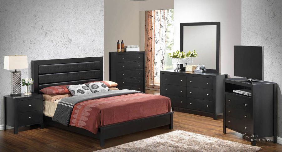 The appearance of G2450 Panel Bedroom Set designed by Glory in the transitional interior design. This black piece of furniture  was selected by 1StopBedrooms from G2450 Collection to add a touch of cosiness and style into your home. Sku: G2450A-QB-Queen  Bed  Headboard;G2450A-QB-Queen  Bed  Footboard;G2450A-QB-Queen Bed  Rails;G2450-N-Nightstand. Material: Wood. Product Type: Panel Bed. Bed Size: Queen. Image1
