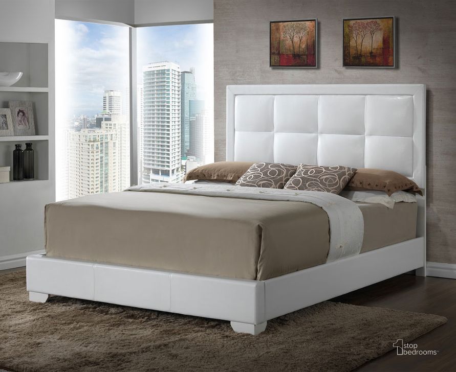 The appearance of G2594 Upholstered Bed (Queen) designed by Glory in the modern / contemporary interior design. This white piece of furniture  was selected by 1StopBedrooms from G2594 Collection to add a touch of cosiness and style into your home. Sku: G2594-QB-UP-Queen  Bed. Bed Type: Platform Bed. Material: Wood. Product Type: Platform Bed. Bed Size: Queen.