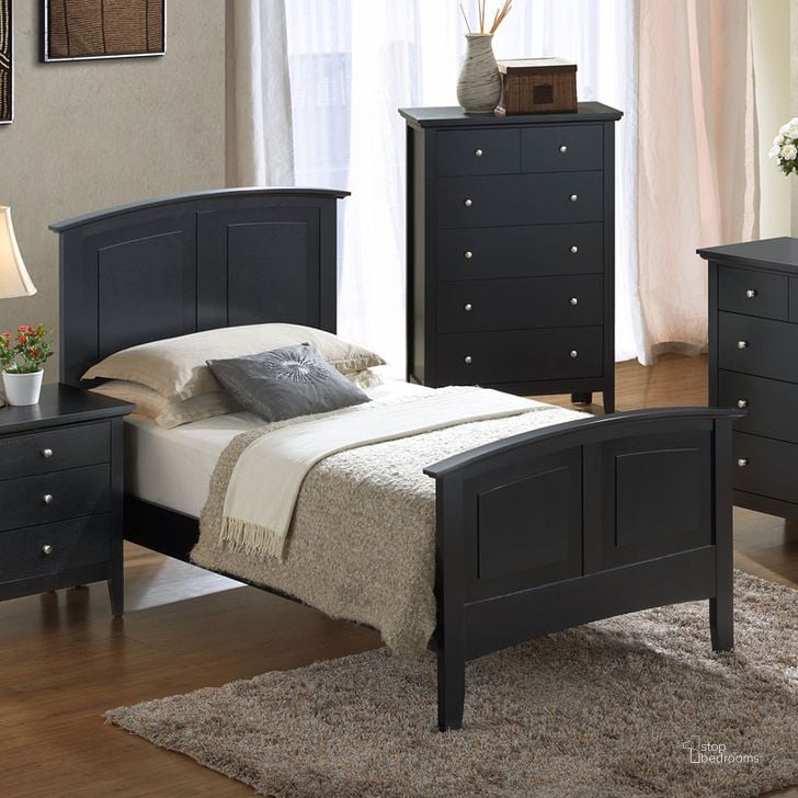 The appearance of G5450 Youth Panel Bed (Black) (Twin) designed by Glory in the transitional interior design. This black piece of furniture  was selected by 1StopBedrooms from G54 Collection to add a touch of cosiness and style into your home. Sku: G5450A-TB-Twin Bed  Headboard & Footboard;G5450A-TB-Twin Bed  Rails. Bed Type: Panel Bed. Material: Wood. Product Type: Panel Bed. Bed Size: Twin.