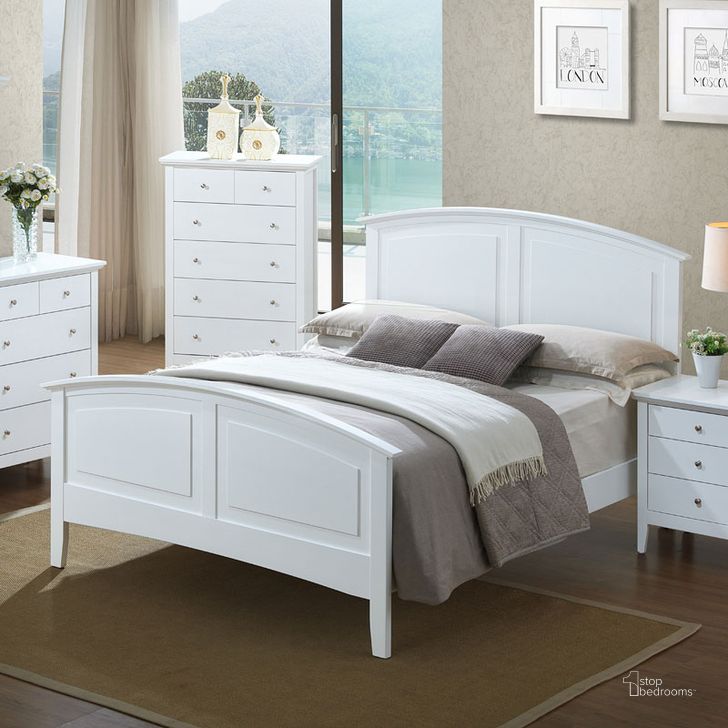 The appearance of G5490 Youth Panel Bed (White) (Full) designed by Glory in the transitional interior design. This white piece of furniture  was selected by 1StopBedrooms from G54 Collection to add a touch of cosiness and style into your home. Sku: G5490A-FB-Full Bed  Headboard & Footboard;G5490A-FB-Full Bed  Rails. Bed Type: Panel Bed. Material: Wood. Product Type: Panel Bed. Bed Size: Full.