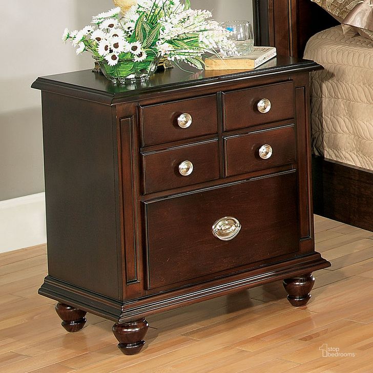 The appearance of G5950 Nightstand designed by Glory in the traditional interior design. This cappuccino piece of furniture  was selected by 1StopBedrooms from G59 Collection to add a touch of cosiness and style into your home. Sku: G5950-N-Nightstand. Material: Wood. Product Type: Nightstand. Image1