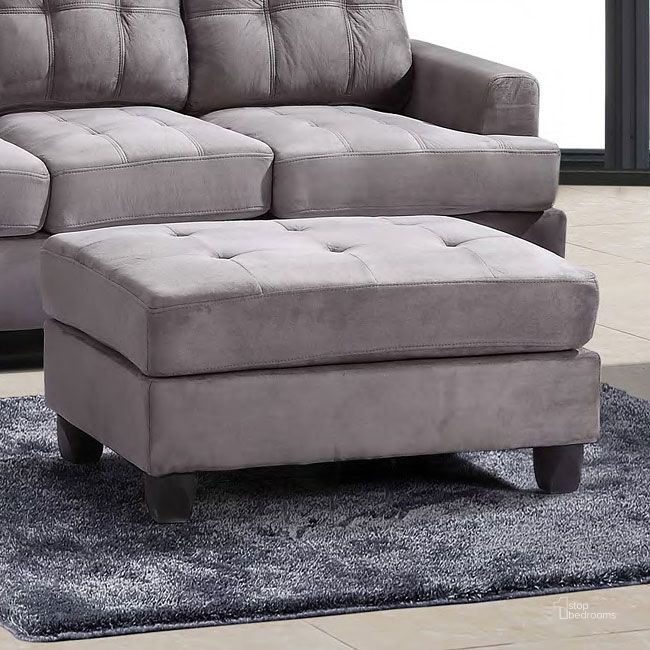 The appearance of G633 Ottoman (Grey) designed by Glory in the transitional interior design. This grey piece of furniture  was selected by 1StopBedrooms from G633 Collection to add a touch of cosiness and style into your home. Sku: G633-O-Ottoman. Material: Fabric. Product Type: Ottoman.