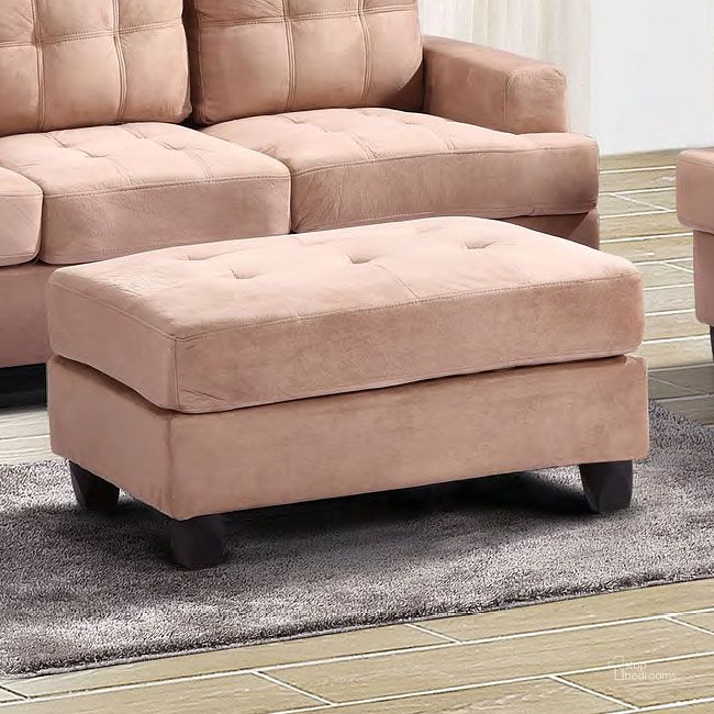 The appearance of G634 Ottoman (Mocha) designed by Glory in the transitional interior design. This mocha piece of furniture  was selected by 1StopBedrooms from G634 Collection to add a touch of cosiness and style into your home. Sku: G634-O-Ottoman. Material: Fabric. Product Type: Ottoman.