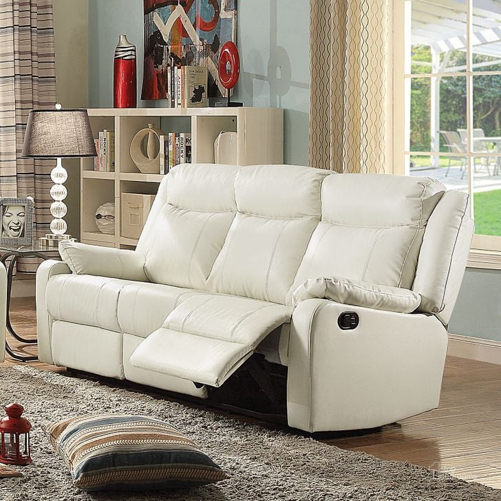 The appearance of G762 Double Reclining Sofa (Pearl) designed by Glory in the modern / contemporary interior design. This pearl piece of furniture  was selected by 1StopBedrooms from G76 Collection to add a touch of cosiness and style into your home. Sku: G762A-RS-Double Reclining Sofa. Material: Faux Leather. Product Type: Reclining Sofa. Image1