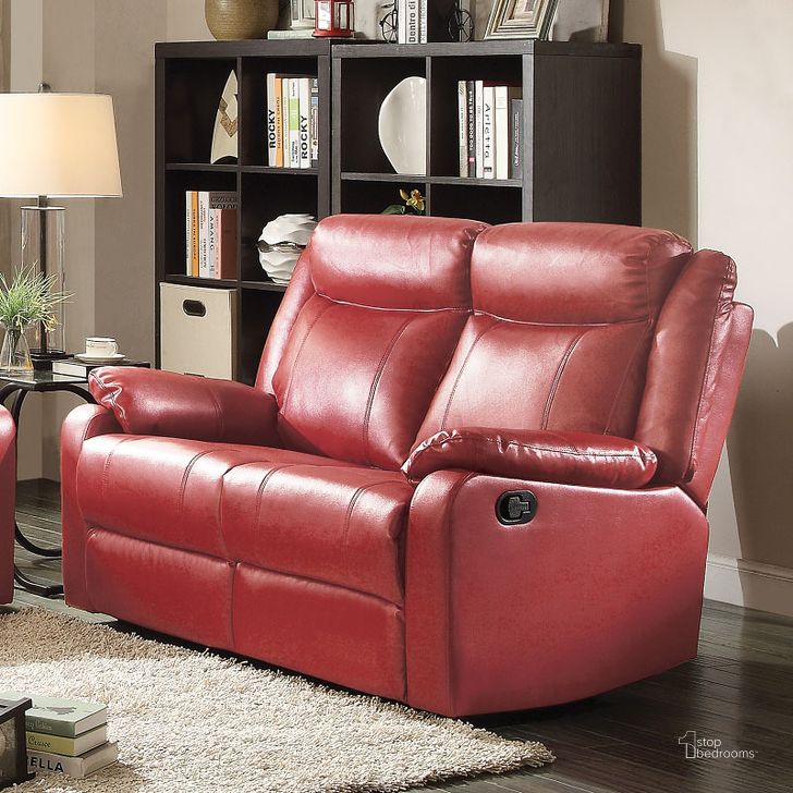 The appearance of G765 Double Reclining Loveseat (Red) designed by Glory in the modern / contemporary interior design. This red piece of furniture  was selected by 1StopBedrooms from G76 Collection to add a touch of cosiness and style into your home. Sku: G765A-RL-Double Reclining Love Seat. Material: Faux Leather. Product Type: Reclining Loveseat. Image1