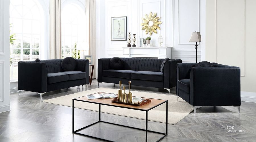 The appearance of Delray Living Room Set (Black) designed by Glory in the modern / contemporary interior design. This black piece of furniture  was selected by 1StopBedrooms from Delray Collection to add a touch of cosiness and style into your home. Sku: G793A-S-BACK REST, SEAT PANEL SUPPORT, FRONT RAILS, SEAT PANEL;G793A-S-ARMS, LEG, HARDWARE, SEAT CUSHION, PILLOW;G793A-L-BACK REST, SEAT PANEL SUPPORT, FRONT RAILS, SEAT PANEL;G793A-L-ARM, LEG, HARDWARE, SEAT CUSHION, PILLOW. Material: Fabric. Product Type: Living Room Set. Image1