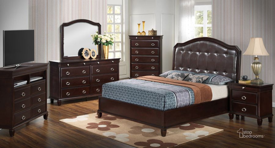 The appearance of G9000 Low Profile Bedroom Set designed by Glory in the traditional interior design. This cappuccino piece of furniture  was selected by 1StopBedrooms from G9000 Collection to add a touch of cosiness and style into your home. Sku: G9000A-QB-Queen  Bed  Headboard;G9000A-QB-Queen  Bed  Footboard;G9000A-QB-Queen Bed  Rails;G9000-N-Nightstand. Material: Upholstered. Product Type: Panel Bed. Bed Size: Queen. Image1