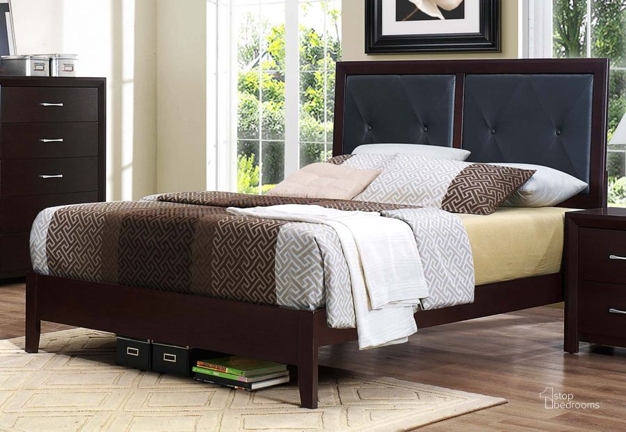 The appearance of Edina Queen Platform Bed designed by Homelegance in the modern / contemporary interior design. This brown piece of furniture  was selected by 1StopBedrooms from Edina Collection to add a touch of cosiness and style into your home. Sku: 2145-1;2145-2;2145-3. Bed Type: Platform Bed. Material: Wood. Product Type: Platform Bed. Bed Size: Queen.