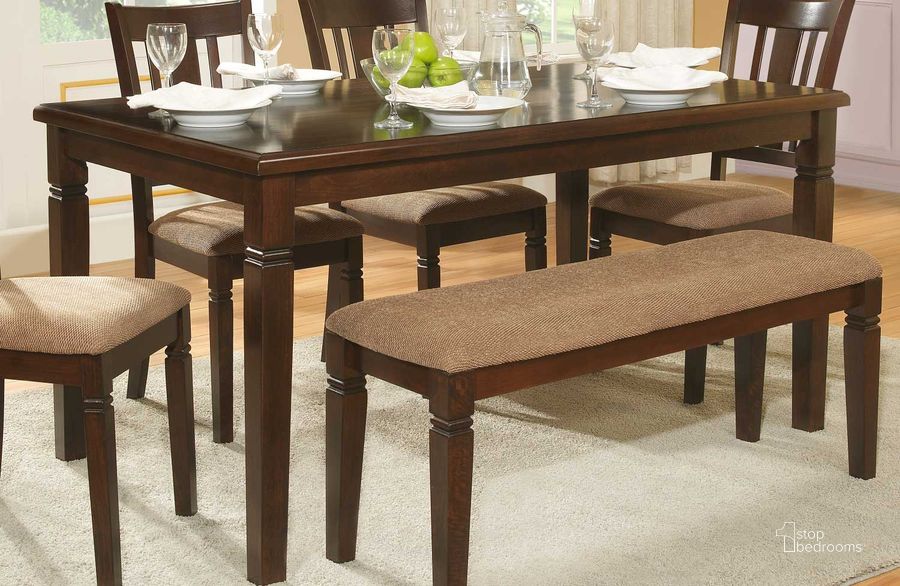The appearance of Devlin Dining Table designed by Homelegance in the modern / contemporary interior design. This brown piece of furniture  was selected by 1StopBedrooms from Devlin Collection to add a touch of cosiness and style into your home. Sku: 2538-60. Table Base Style: Legs. Material: Wood. Product Type: Dining Table. Table Top Shape: Rectangular. Size: 36.