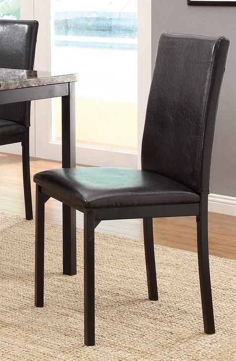 The appearance of Tempe Side Chair Set of 4 designed by Homelegance in the transitional interior design. This brown piece of furniture  was selected by 1StopBedrooms from Tempe Collection to add a touch of cosiness and style into your home. Sku: 2601S. Product Type: Side Chair. Material: Vinyl.