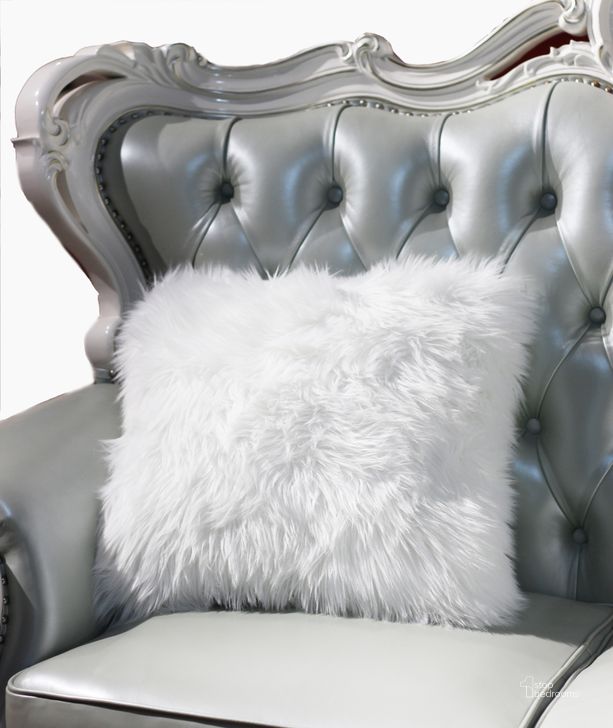 The appearance of Luxury White Decorative Faux Fur Pillow designed by Amazing Rugs in the modern / contemporary interior design. This white piece of furniture  was selected by 1StopBedrooms from Luxury Collection to add a touch of cosiness and style into your home. Sku: PIL-1013. Material: Polyester. Product Type: Pillow. Image1