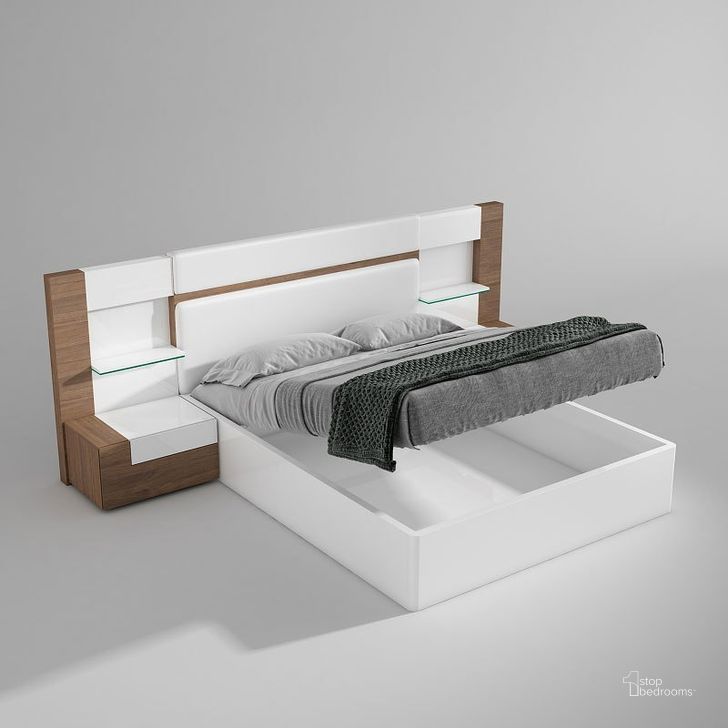 The appearance of Mar Storage Wall Bedroom Set designed by ESF in the modern / contemporary interior design. This white piece of furniture  was selected by 1StopBedrooms from Mar Collection to add a touch of cosiness and style into your home. Sku: MARBEDQSSTORAGE;MARNSLEFT. Bed Type: Storage Bed. Product Type: Storage Bed. Bed Size: Queen. Material: MDF. Image1