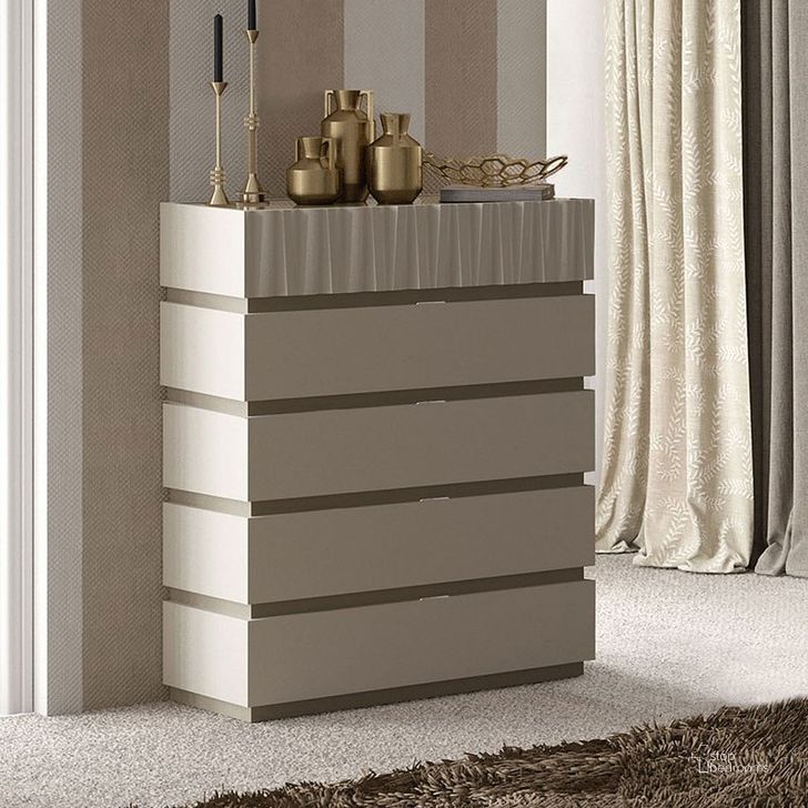 The appearance of Marina Drawer Chest designed by ESF in the modern / contemporary interior design. This grey piece of furniture  was selected by 1StopBedrooms from Marina Collection to add a touch of cosiness and style into your home. Sku: MARINACHEST. Product Type: Chest. Material: MDF.