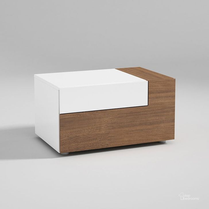 The appearance of Mar Right Nightstand designed by ESF in the modern / contemporary interior design. This walnut piece of furniture  was selected by 1StopBedrooms from Mar Collection to add a touch of cosiness and style into your home. Sku: MARNSRIGHT. Product Type: Nightstand. Material: MDF.