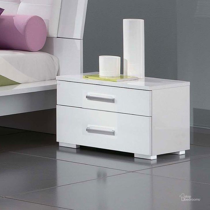 The appearance of Momo Nightstand designed by ESF in the modern / contemporary interior design. This white piece of furniture  was selected by 1StopBedrooms from Momo Collection to add a touch of cosiness and style into your home. Sku: MOMON/S. Product Type: Nightstand. Material: MDF.
