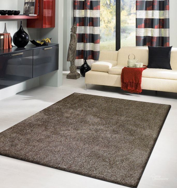 The appearance of Fancy Brown Shaggy Area Rug 5 X 7 designed by Amazing Rugs in the modern / contemporary interior design. This brown piece of furniture  was selected by 1StopBedrooms from Fancy Collection to add a touch of cosiness and style into your home. Sku: NL1003-57. Material: Polyester. Product Type: Area Rugs. Image1