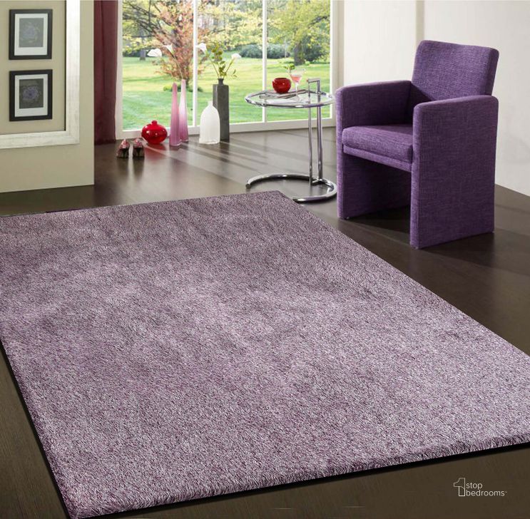 The appearance of Fancy Purple Shaggy Area Rug 5 X 7 designed by Amazing Rugs in the modern / contemporary interior design. This purple piece of furniture  was selected by 1StopBedrooms from Fancy Collection to add a touch of cosiness and style into your home. Sku: NL1005-57. Material: Polyester. Product Type: Area Rugs. Image1